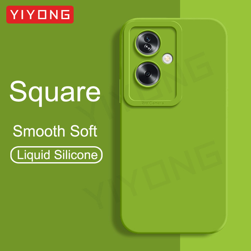 สําหรับ OPPO A79 5G กรณี YIYONG Square ซิลิโคนเหลวสําหรับ OPPO A79 OPPOA79 เคสโทรศัพท์กันกระแทก