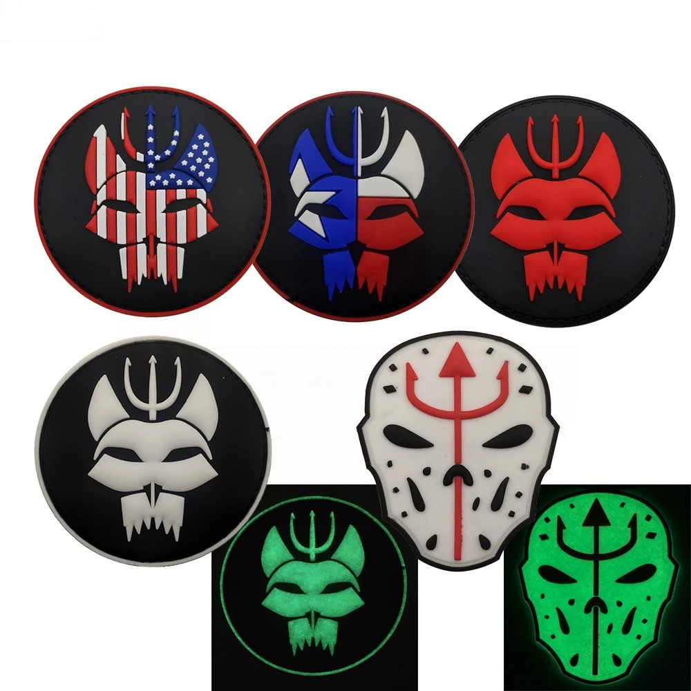 อเมริกา US Marine Corps USMC Navy Seals 6 TEAM TRIDENT Patch Special Force Operation Devgru AIRSOFT 