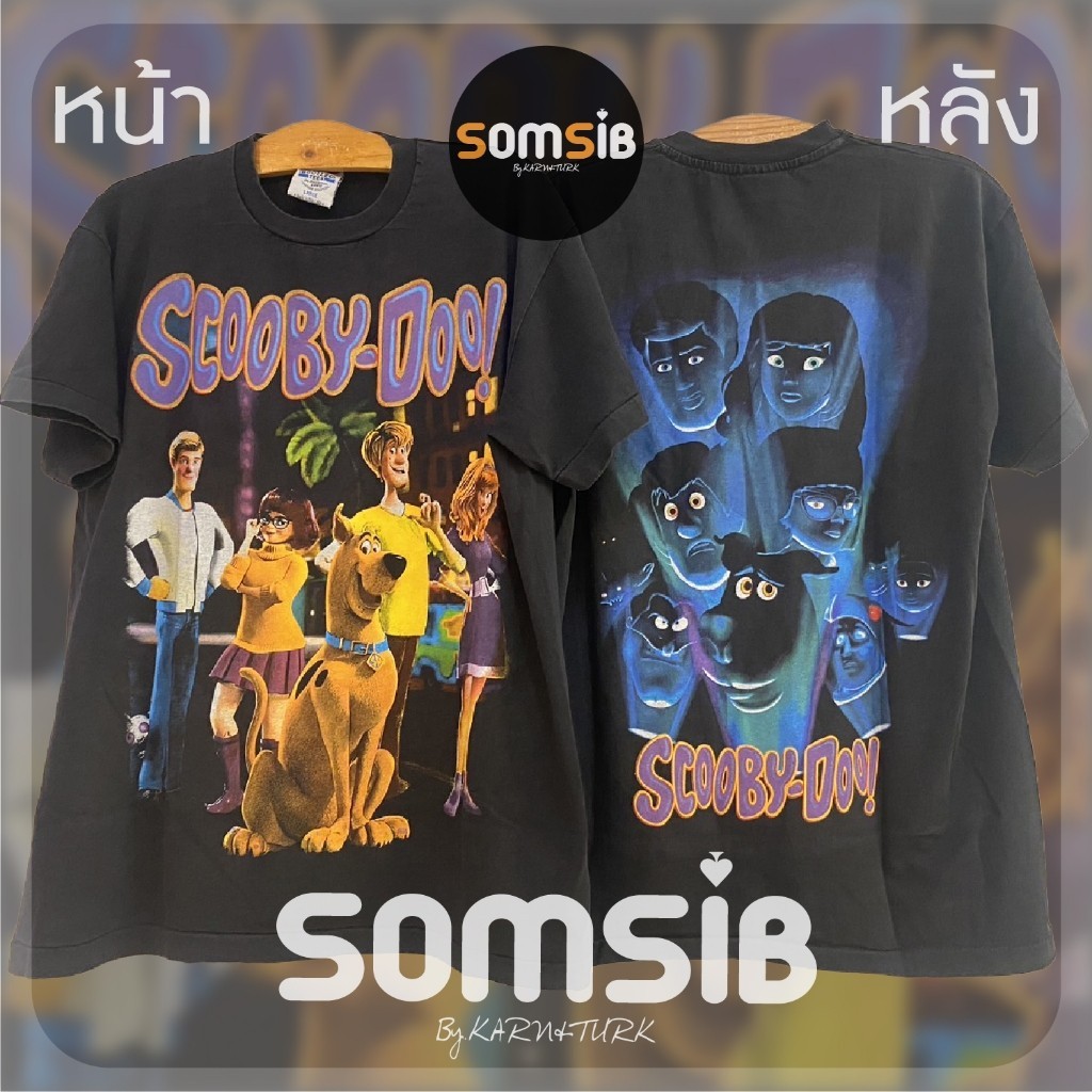 ใหม่ เสื้อ ผ้าเฟด Scooby Dooby Doo! หลังไฟฉาย