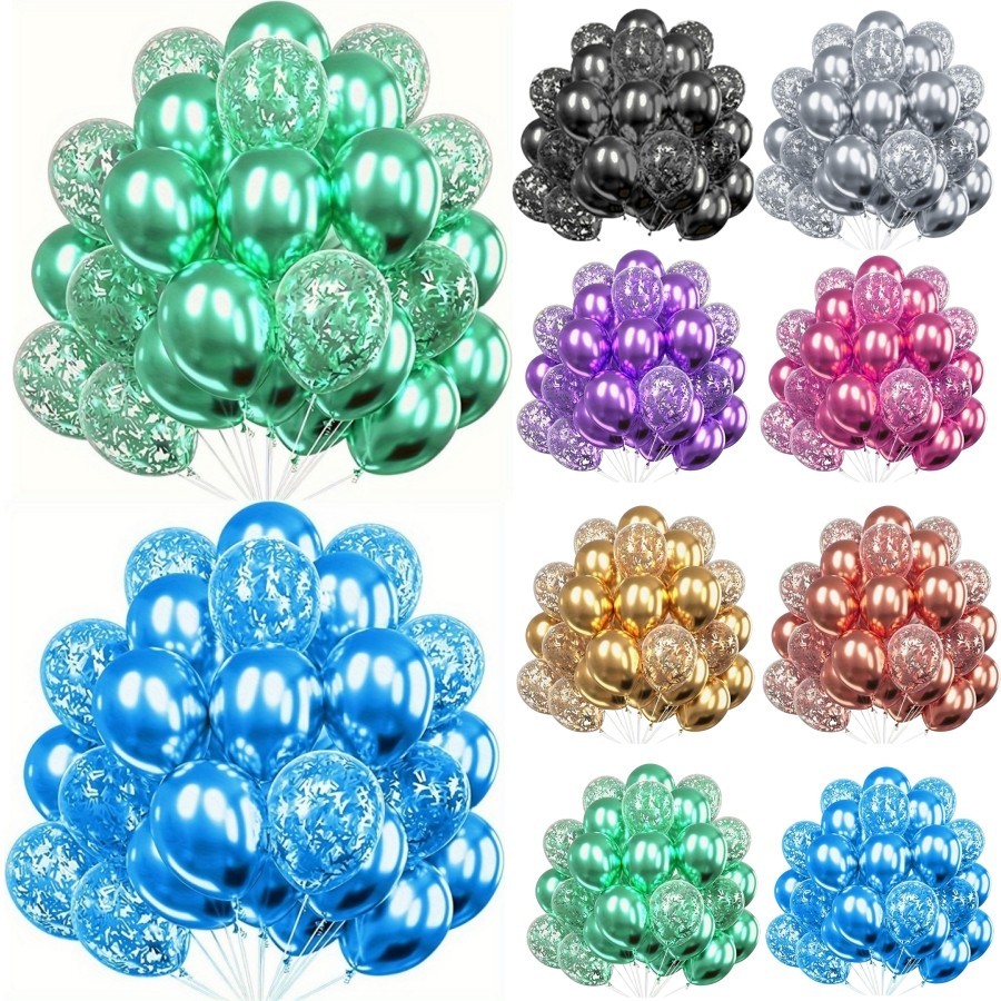 20ชิ้นโลหะ ลูกปา บอลลูนพรรคลูกโป่งน้ํายางสําหรับงานแต่งงานวันเกิดครบรอบวันวาเลนไทน์พรรคตกแต่ง