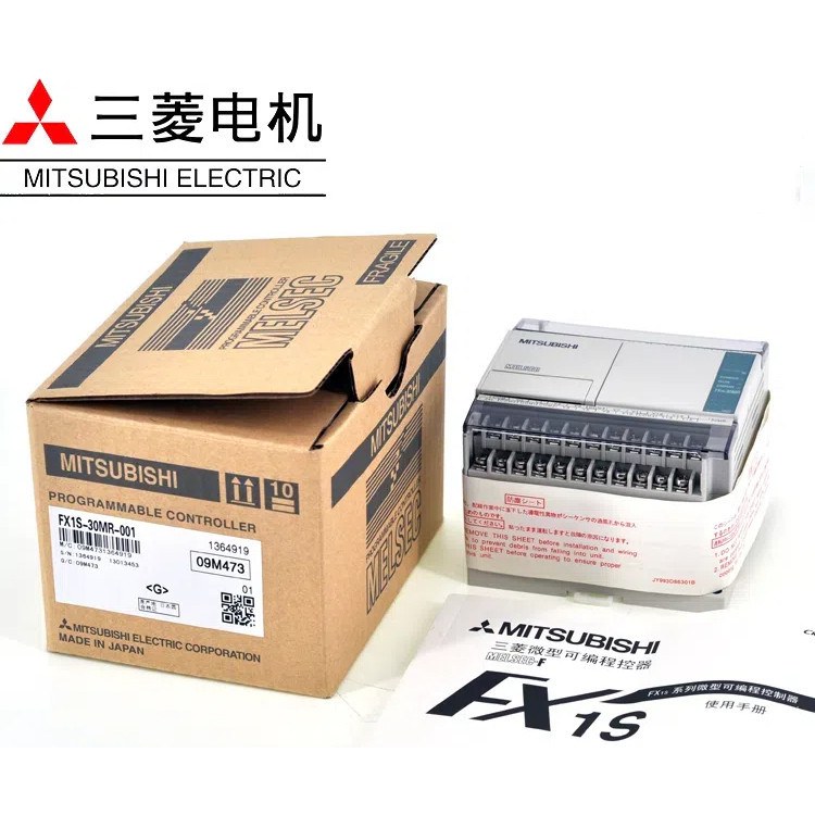 100% ใหม่ Mitsubishi PLC FX1S-30MR-30MT-20MR-20MT-14MR-14MT-10MR-10MT-001 คอนโทรลเลอร์ที่ตั้งโปรแกรม