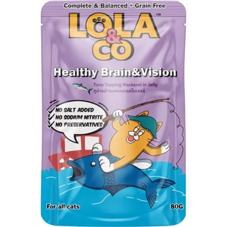 [1 ซอง] Lola & Co อาหารเปียก สูตร Complete & Balance ขนาด 80 กรัม