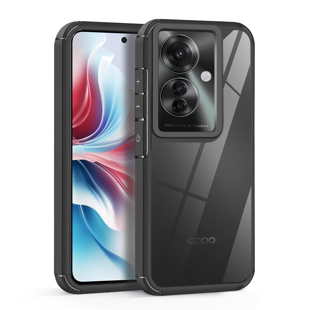 เคสโทรศัพท์อะคริลิคสําหรับ Reno 11F F25 Pro 5G ยก Bezels Guard True ปุ่มตอบสนองกล้องและหน้าจอกันกระแทกสี่มุมถุงลมนิรภัยหนาเคสโทรศัพท์
