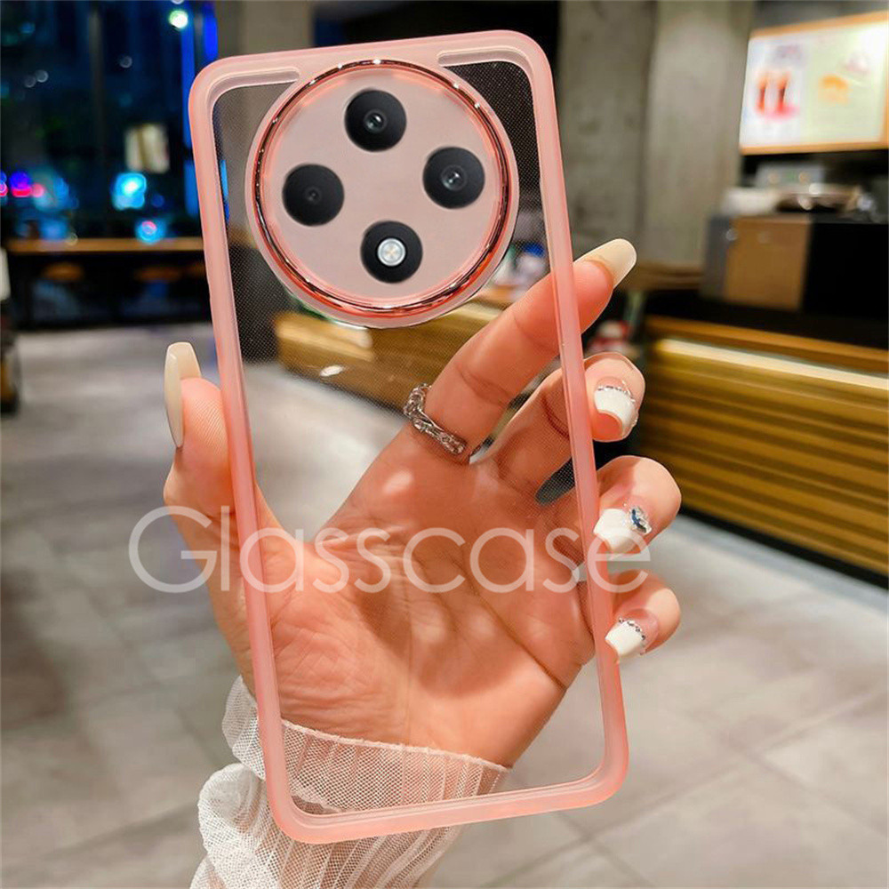 Oppo Reno 12FปลอกสําหรับOppo Reno 12 F pro 12pro 12F Reno12 Reno12pro Reno12F 5G 2024 เคสโทรศัพท์สแควร์แฟชั่นคู่นุ่มกันกระแทกCameเลนส์ป้องกันปลอกปกหลัง