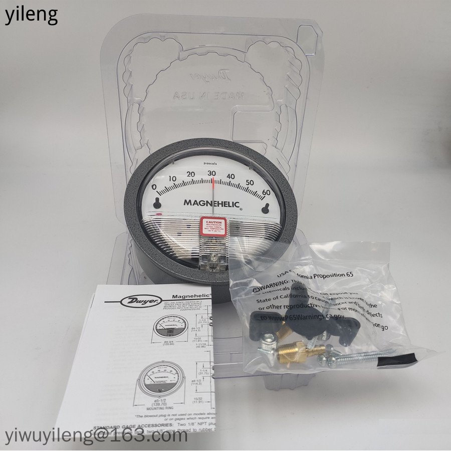 Dwyer Differential Pressure Gauge ต้นฉบับนําเข้า 2000 Series นิ้วคอลัมน์น้ํา