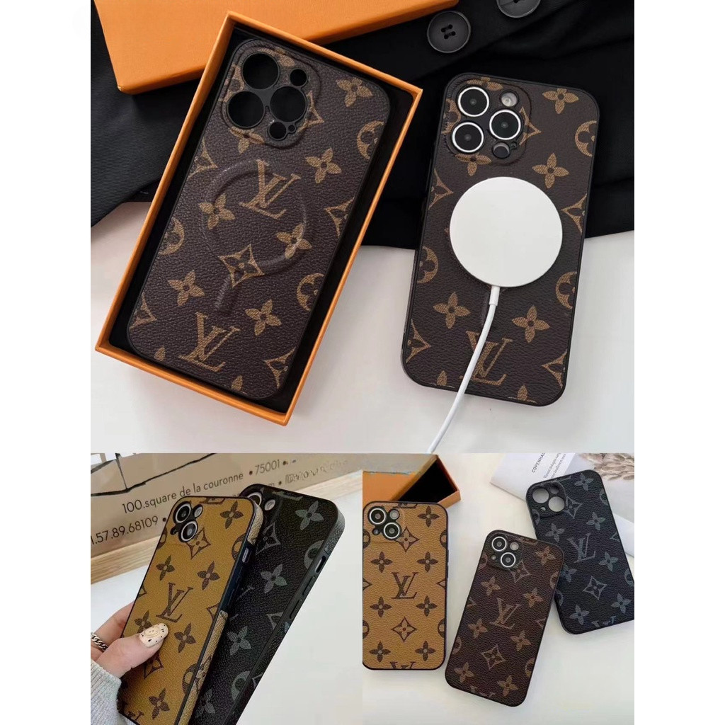 สําหรับ iPhone 16 15 14 13 12 11 pro xs max xr x 7 plus แฟชั่นหนังคลุมทั้งหมดกล้องป้องกันสแควร์ด้านข้าง TPU + หนัง PU ออกแบบเคสโทรศัพท์ฝาครอบปลอก
