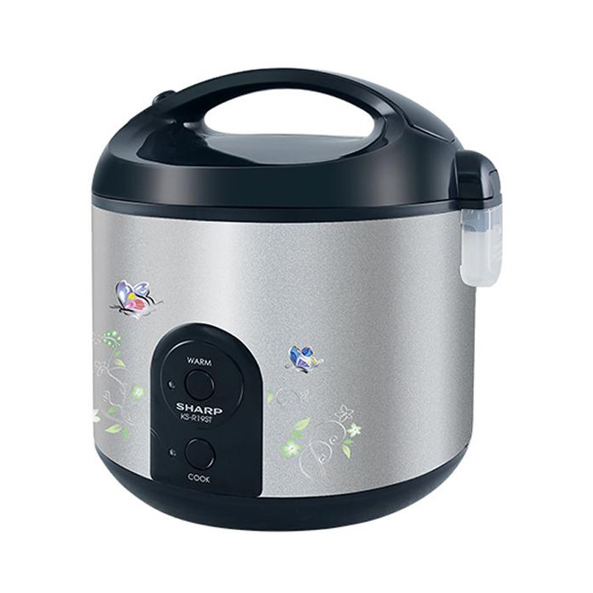 หุงขึ้นหม้อ ชาร์ป หม้อหุงข้าวอุ่นทิพย์ 1.8 ลิตร รุ่น KS-R19ST (คละลาย/สี) SHARP RICE COOKER 1.8 LT #