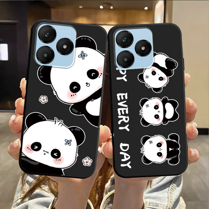 สําหรับ Wiko T10 T20 T60 กรณี Panda ซิลิโคนนุ่มปกหลังสําหรับ Wiko T10 เคสโทรศัพท์กันกระแทกผีเสื้อป้องกันดอกไม้ที่สวยงามกันฝุ่นใหม่สร้างสรรค์การ์ตูนหินอ่อน