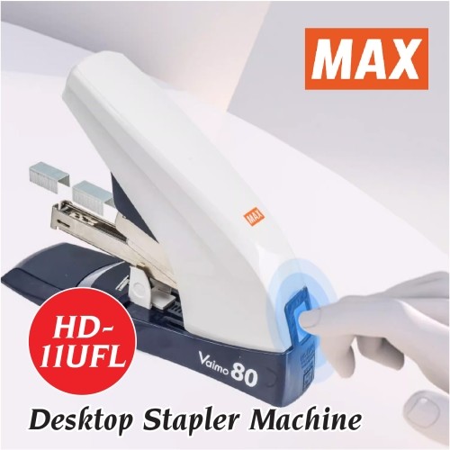 แม็กซ์ HD-11UFL เครื่องเย็บกระดาษแบบแบน สําหรับงานหนัก ขนาดกะทัดรัด | Max Flat Clinch Heavy-duty Stapler