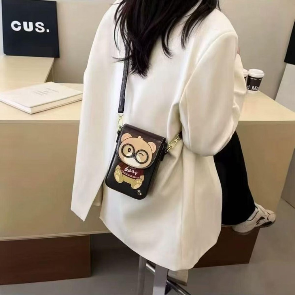 【พร้อมส่ง】miss bag fashion กระเป๋าสะพายข้าง สไตล์เกาหลี น่ารักใช้งานสะดวก