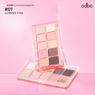 ODBO Iconic Eyeshadow Palette 7g โอดีบีโอ พาเลทอายแชโดว์ 10 เฉดสี.