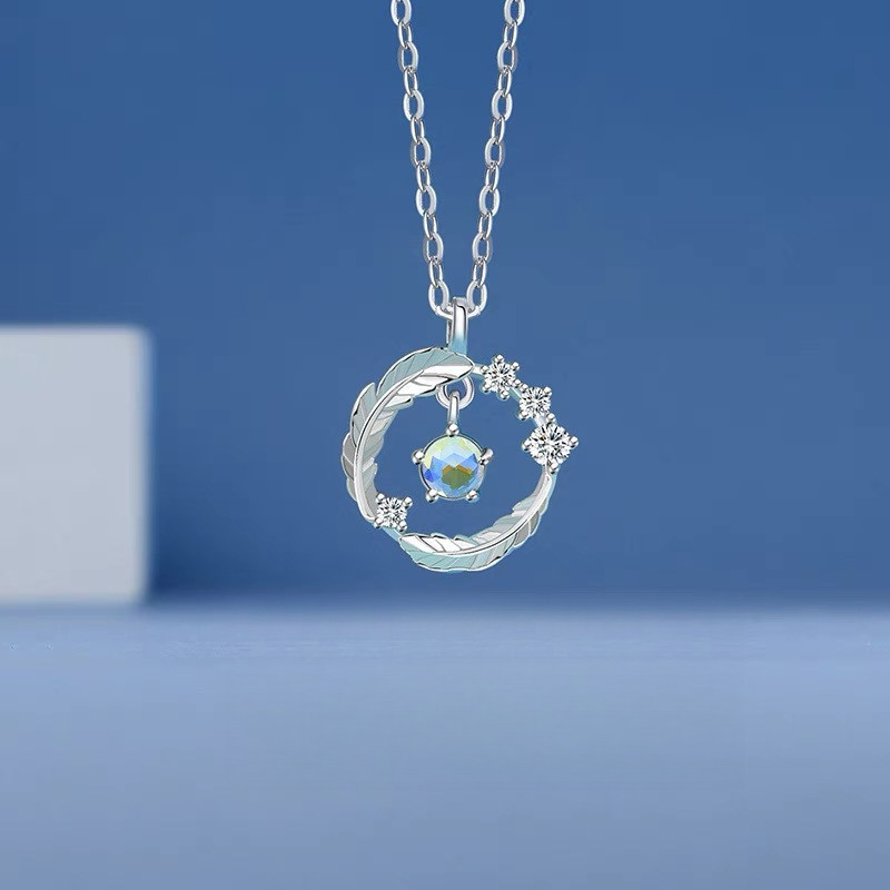 สร้อยคอพร้อมจี้ เครื่องประดับชั่นสำหรับผู้หญิง ของขวัญ พร้อมส่ง