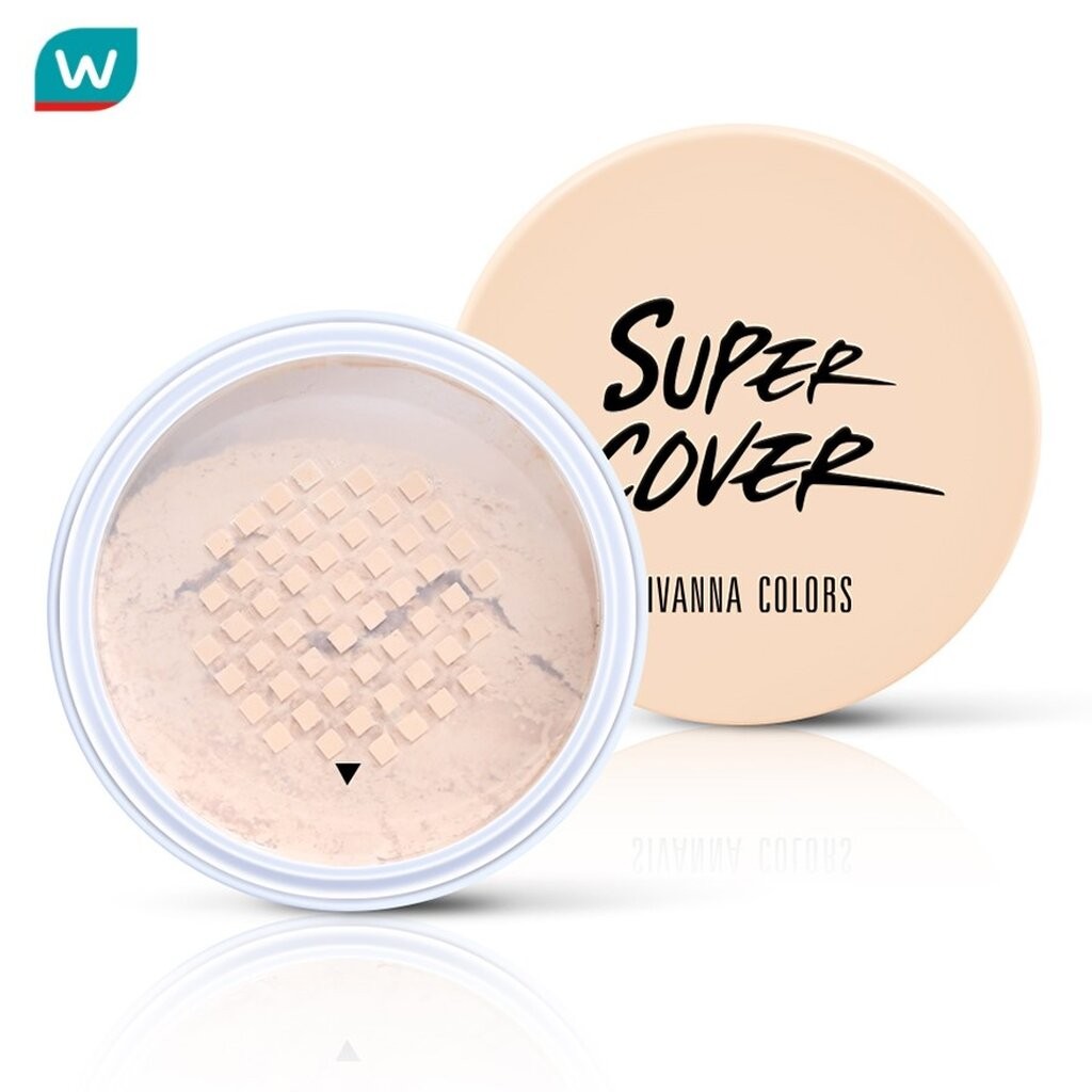 Sivanna ซีเวนน่า คัลเลอร์ส ซุปเปอร์ คัฟเวอร์ อินวิซิเบิล เซทติ้ง พาวเดอร์ 20ก. 02 ไลท์ เบจ