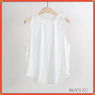 เสื้อกล้ามผู้หญิง ทรงหลวมปกปิดเนื้อ ผ้าเบาระบายอากาศ มีหลายสีพื้น
