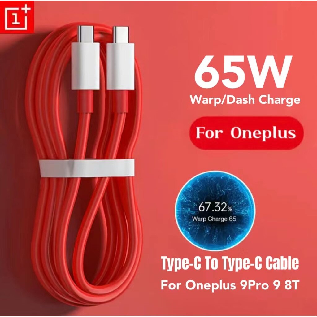 Original Oneplus 1 + Warp Dash ชาร์จ USB C ถึง Type-C สาย 6.5A Fast Charging สําหรับ One Plus10Pro 9