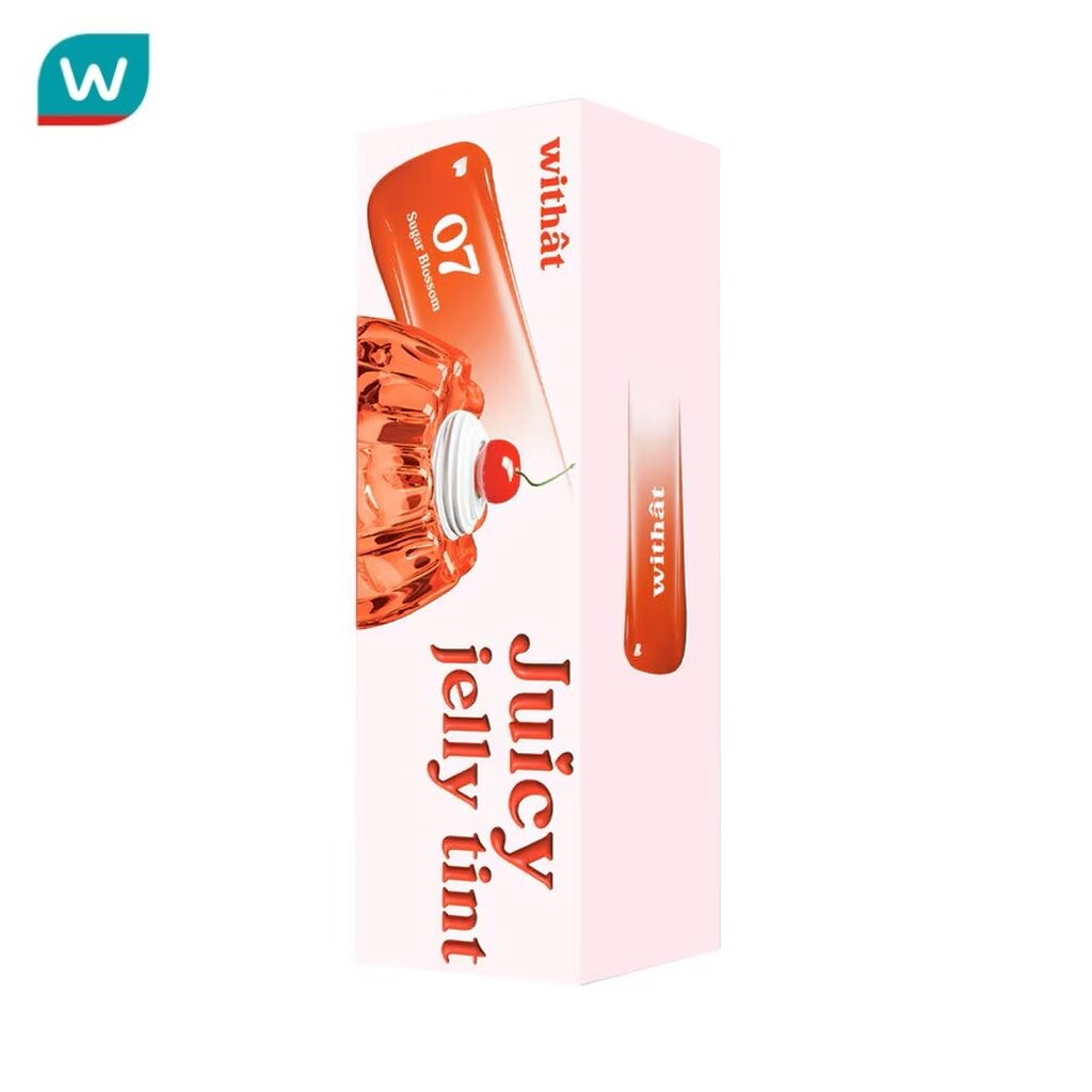Withat วิทแทท จุ๊ซซี่ เจลลี่ ลิป ทินท์ 4.5มล. 07 ชูการ์ บลอซซั่ม