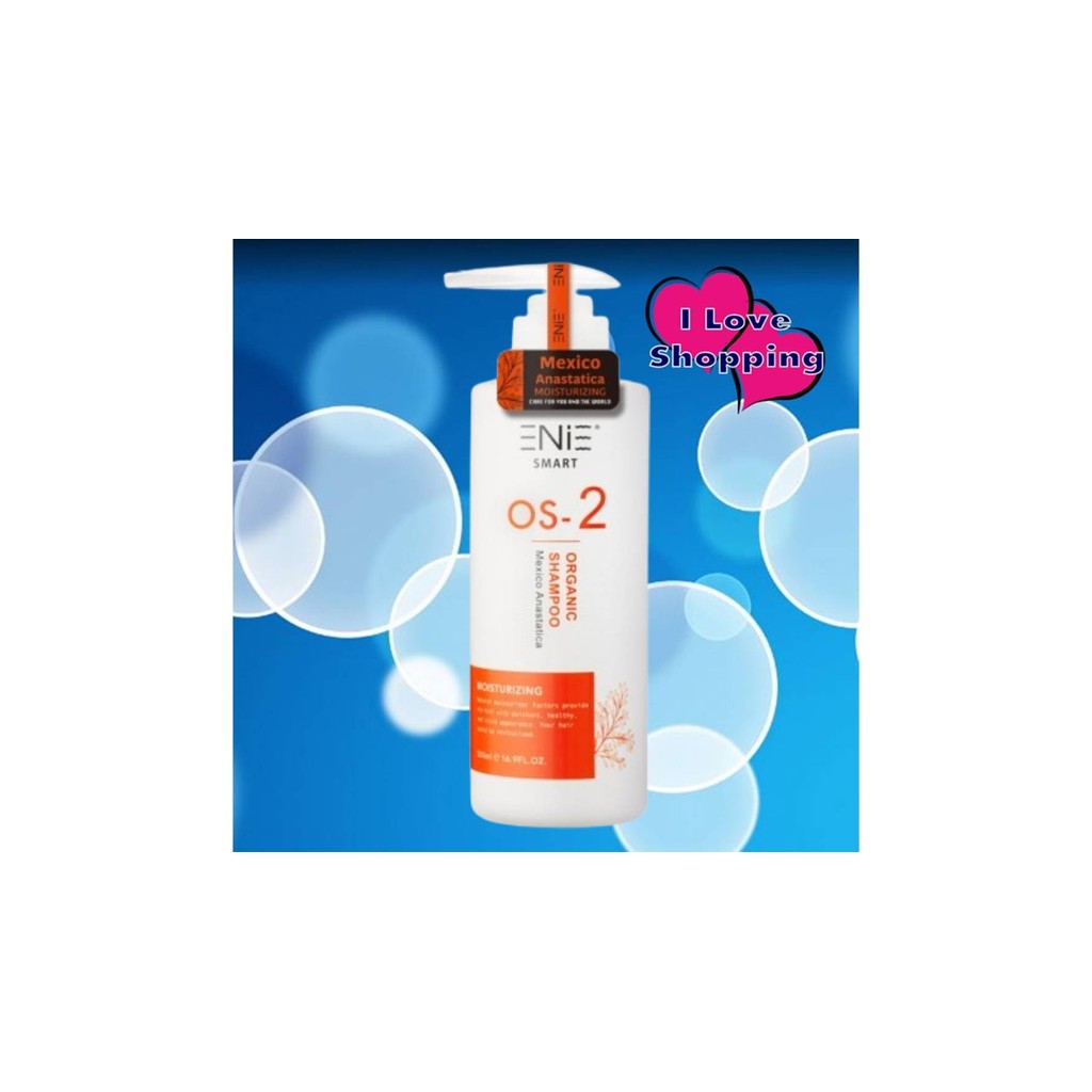 ENIE Smart OS-2 Organic Shampoo 500 ml ความชุ่มชื้นและต้านอนุมูลอิสระตามธรรมชาติช่วยซ่อมแซมผมที่เสีย