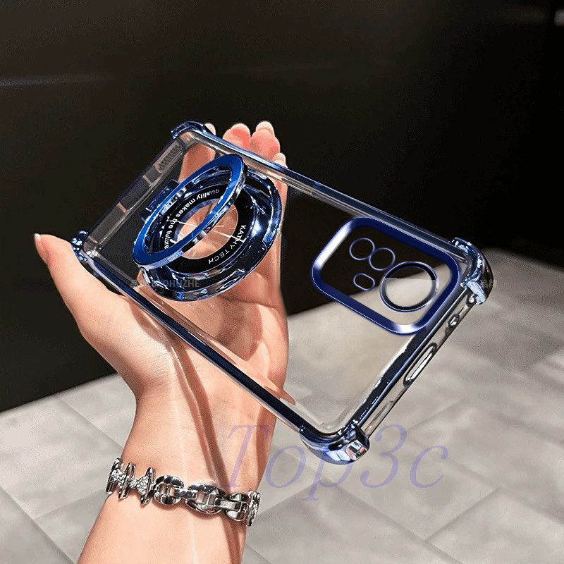 เคส Xiaomi 12T Pro/12/Xiaomi 11 Lite 5G NE/13T Pro/13/14/14T Pro Bracket สไตล์ถุงลมนิรภัย anti drop เคสโทรศัพท์โปร่งใส CDSJ - รูปที่ 5