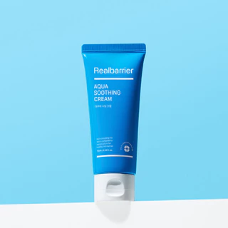 Real Barrier Aqua Soothing Cream 75ml เรียล แบริเออร์ ครีมบำรุงผิวหน้าเนื้อเจล.