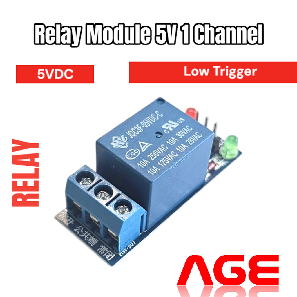 Relay Module 5V 1 Channel LOW Level Trigger 250V 10A รูปที่ 4