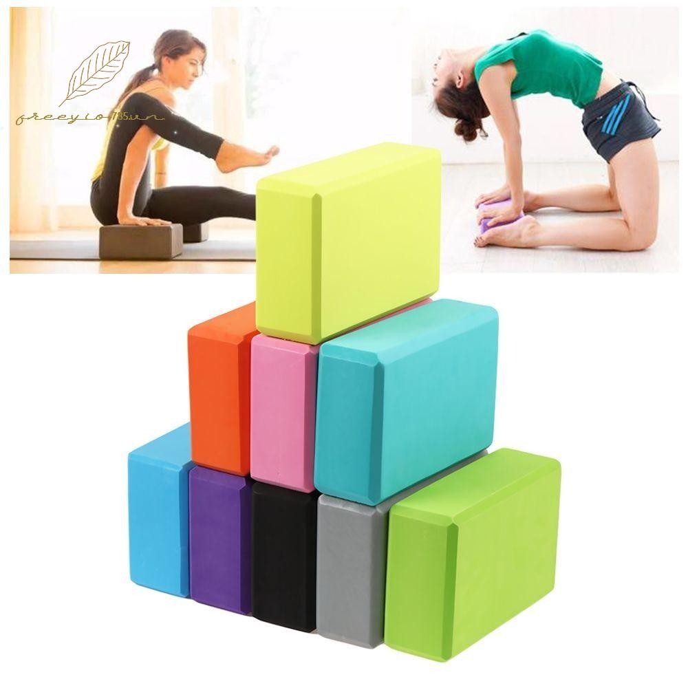 Freeyio785 Yoga Block Brick Non-Slip Body Shaping Sports Stretching Gym Foam
