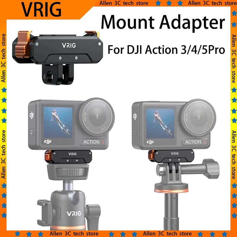 VRIG AC-32 AC-31 Quick Release Mount อะแดปเตอร์แม่เหล็ก Mount อลูมิเนียม Custom Action กล้องอะแดปเตอ