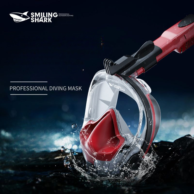 Diving Snorkel Full Dry Snorkel Mask Professional Diving Goggles Adult Men's Swimming Mask