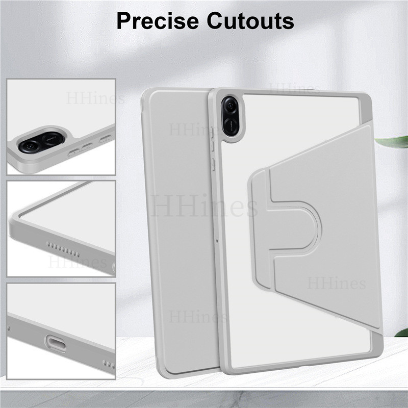 HHines สําหรับ Huawei Honor Pad X9a 2025 X9 Pro กรณี 11.5 นิ้ว X9 11.5 X8a 2024 11 นิ้วอะคริลิคหมุนขาตั้งดินสอ Funda ELN2-W09/W09 11.5