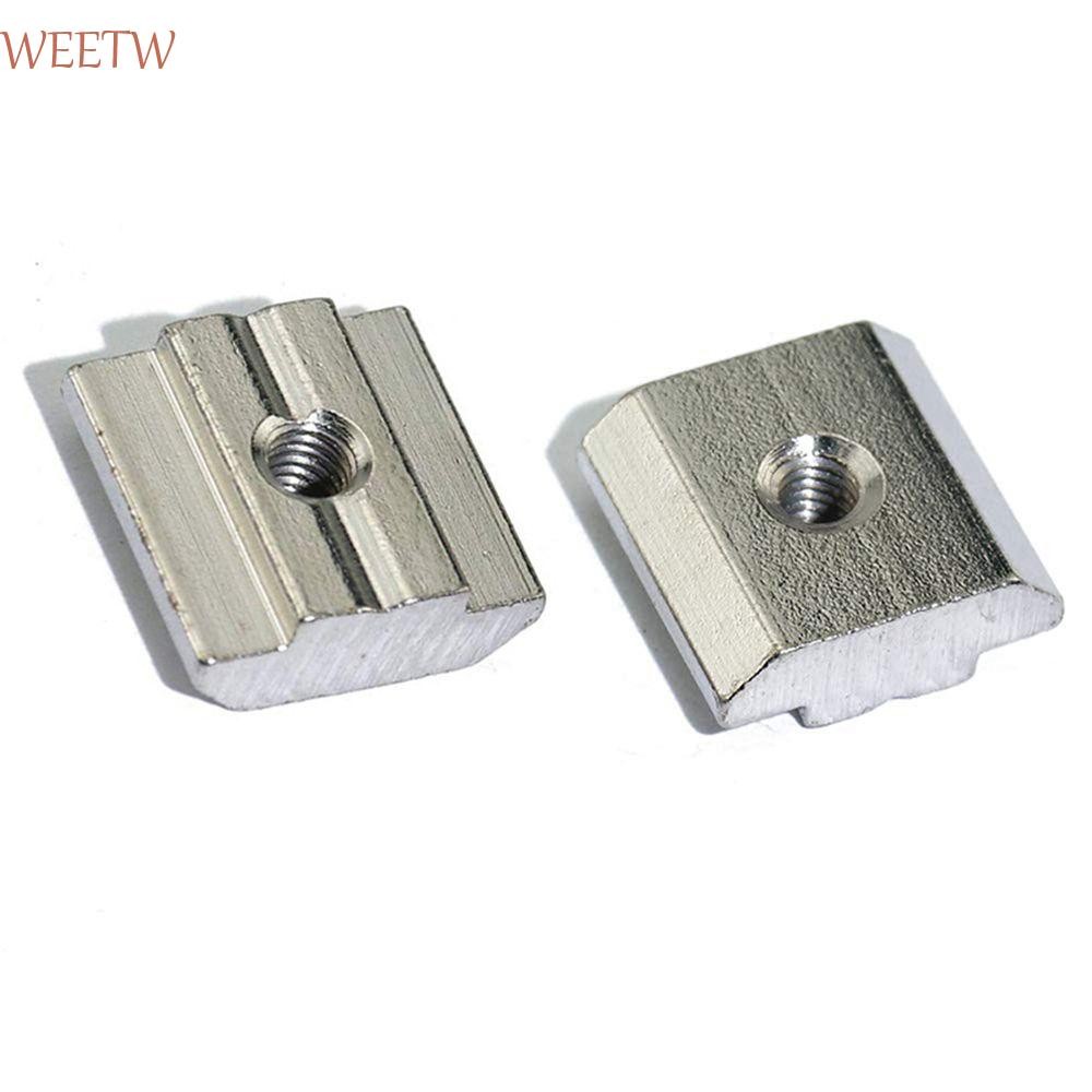 Weekw Hammer Nut 2020 3030 4040 4545 อลูมิเนียมโปรไฟล์ Square T-Track เลื่อน T Slot Nut