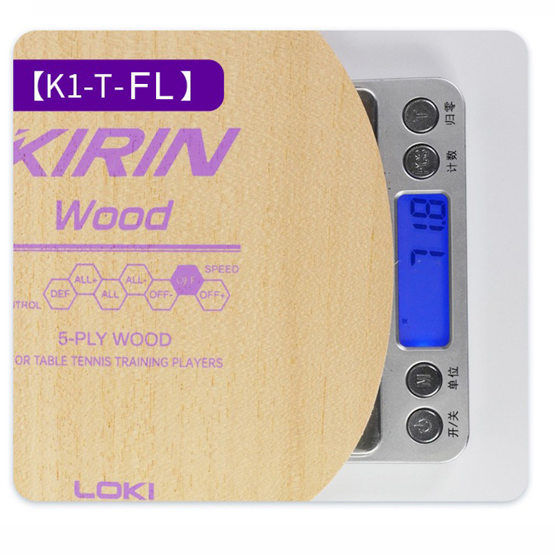 Original LOKI KIRIN K1-T ใบมีดปิงปอง(5ไม้,ALL+) พายค้างคาวปิงปองพร้อม RXTON1 ยางสําหรับผู้เริ่มต้น - รูปที่ 5