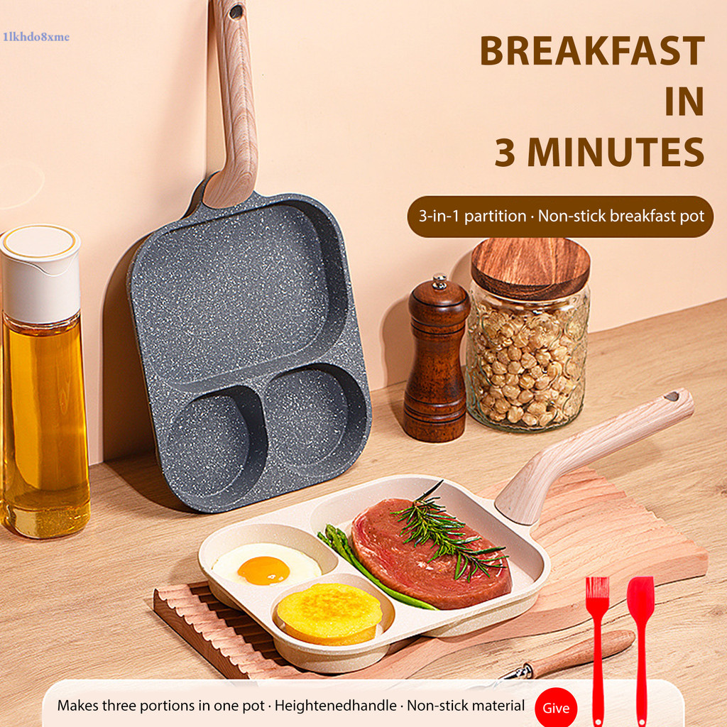 ถูกที่สุด 2 Hole Non-stick Egg Pan - Home Breakfast Egg Maker, Hamburger Steak Pancake Mold
