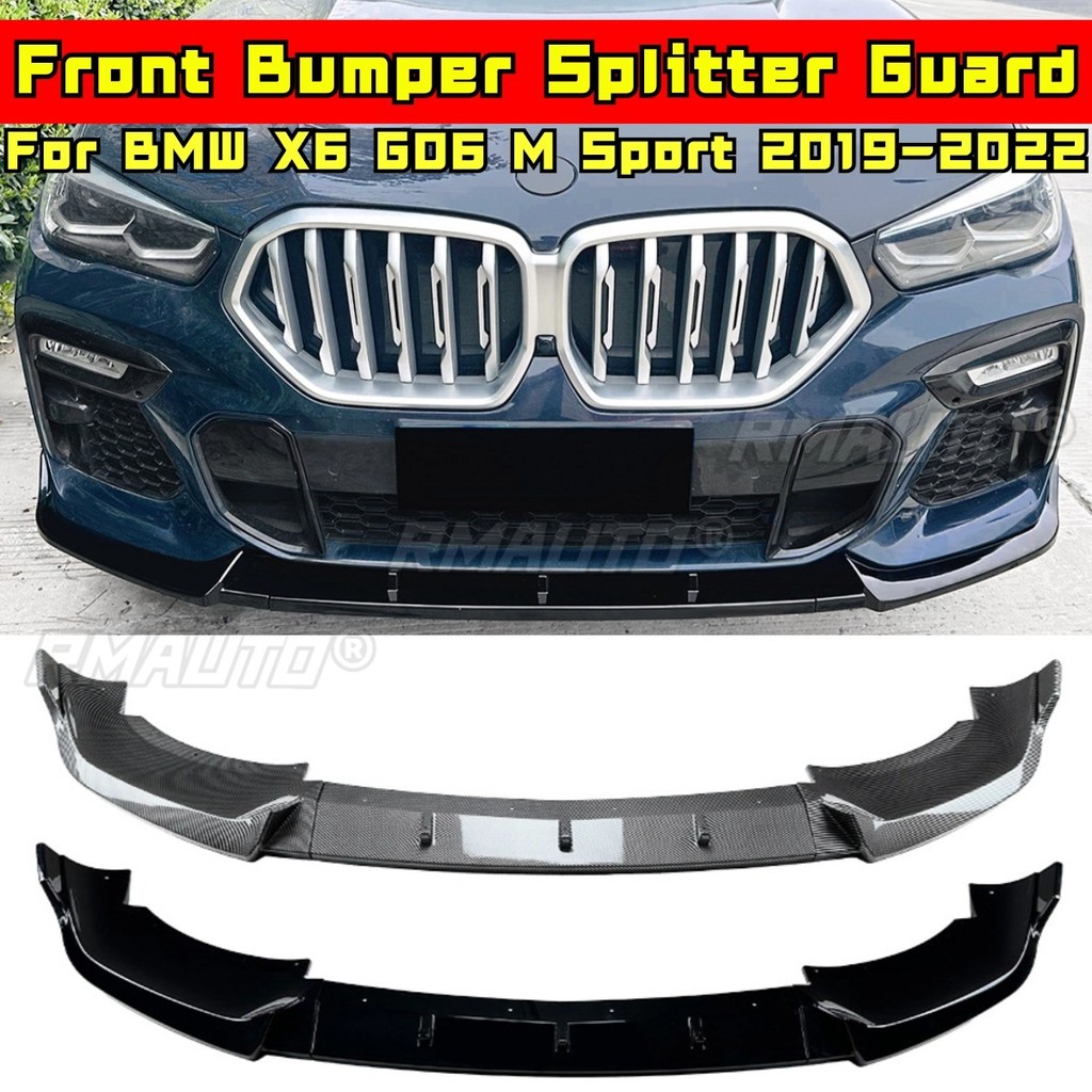 สําหรับ BMW X6 G06 M กีฬากันชนหน้า Splitter ผ้ากันเปื้อนด้านหน้า Diffuser สําหรับ BMW X6 G06 M กีฬา 