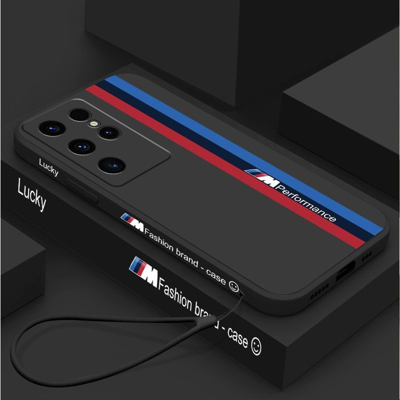 SAMSUNG แฟชั่นซิลิโคนเหลวนุ่มสําหรับsamsung Galaxy S25 S24 S23 S22 S21 Ultra Plus FE A56 A55 A54 FundaสําหรับSamsungหมายเหตุ 20 Ultra