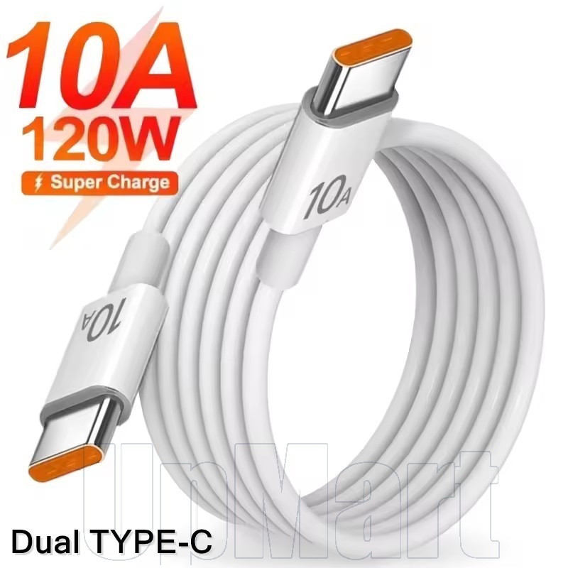 Type C สายชาร์จความเร็วสูงสําหรับ Universal Type C ชาร์จรองรับแล็ปท็อปโทรศัพท์และอื่นๆ USB C อุปกรณ์สายชาร์จสาย PD สายชาร์จ 0.25/1/1.5/2M 10A 120W