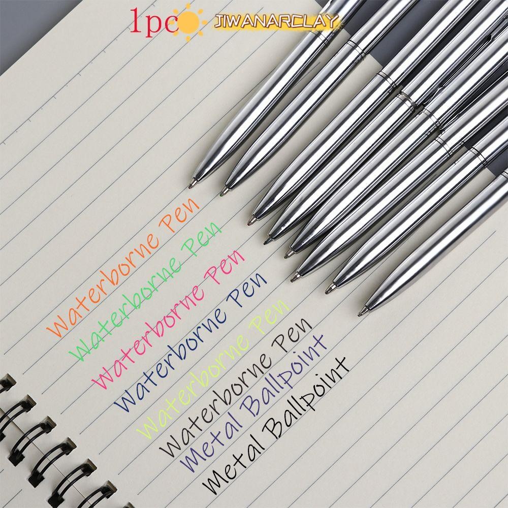 Jiwanarclay 1PC ปากกาลูกลื่นเรียบทนทานเครื่องมือเขียนลายเซ็น Mini อุปกรณ์การเขียน
