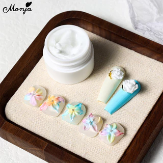 Monja เล็บชุด 5D เล็บประติมากรรมเจล Gel Mini เครื่องเป่าเล็บ ซิลิโคนแกะสลักปากกา DIY เครื่องมือ