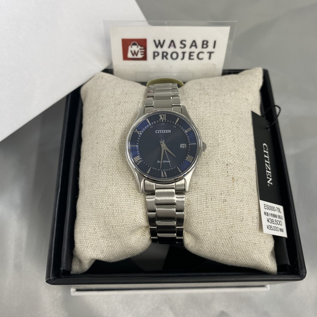 [Authentic★Direct from Japan] CITIZEN ES0000-79L Unused Eco Drive Sapphire glass Blue SS Women Wrist watch นาฬิกาข้อมือ