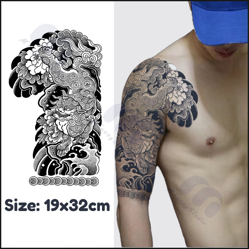 【MF Magic Tattoo】สติกเกอร์รอยสักชั่วคราว ลายซากุระ กึ่งถาวร 15 วัน