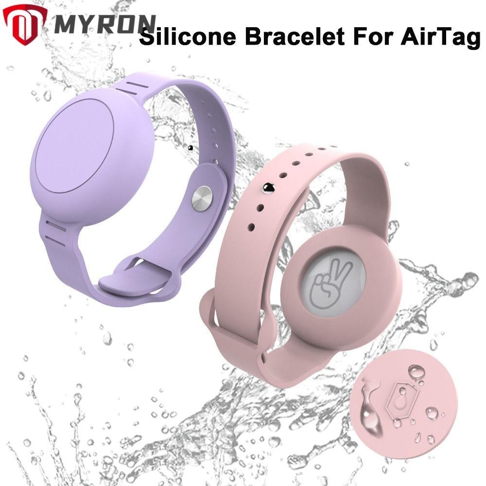 Myron สายรัดข้อมือซิลิโคน กันน้ํา อุปกรณ์เสริม สําหรับเด็ก Airtag