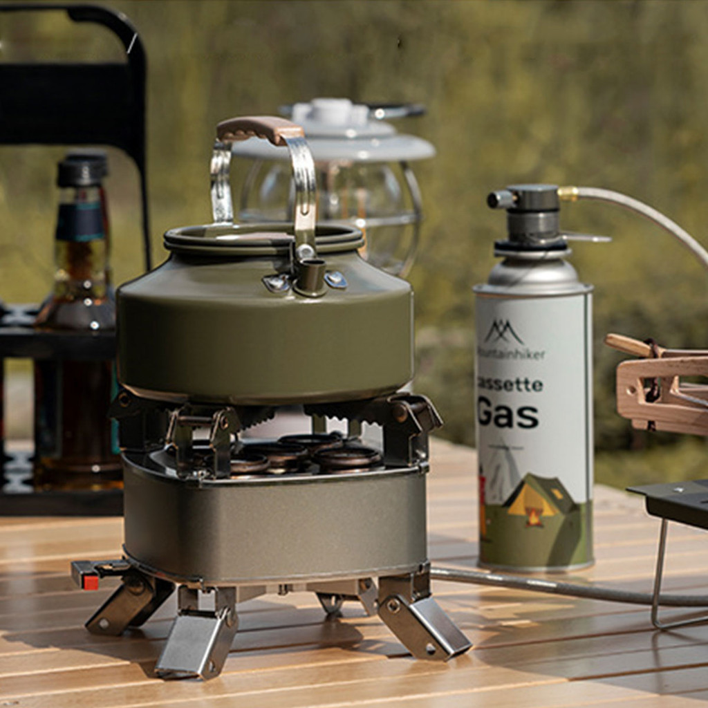 เตาแก๊สแคมป์ปิ้ง พร้อมสายต่อเพื่อความปลอดภัย สำหรับพกพา มีกระเป๋าสำหรับเก็บ.. - รูปที่ 5