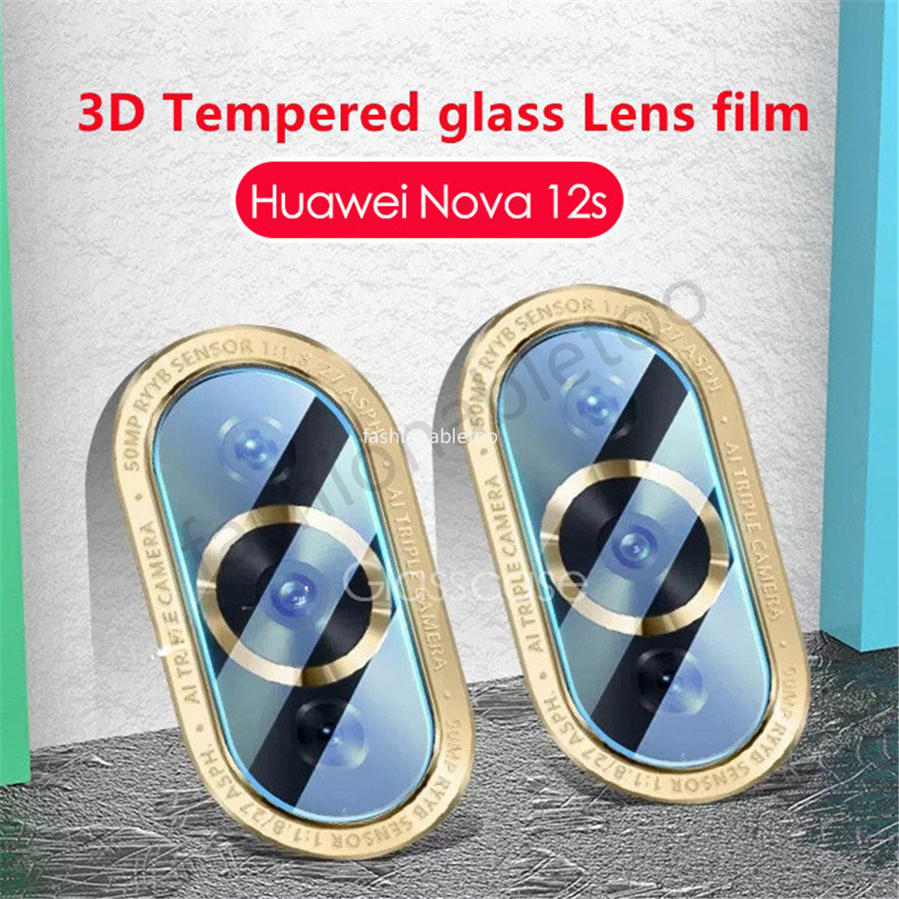 ฟิล์มกระจกนิรภัยกันรอยเลนส์กล้อง 3D สําหรับ Huawei Nova 12 SE 12 i 12 pro 12i 12se 12pro 12Ultra 12Lite Nova12se Nova12i Nova12pro Nova12Ultra 1-3 ชิ้น