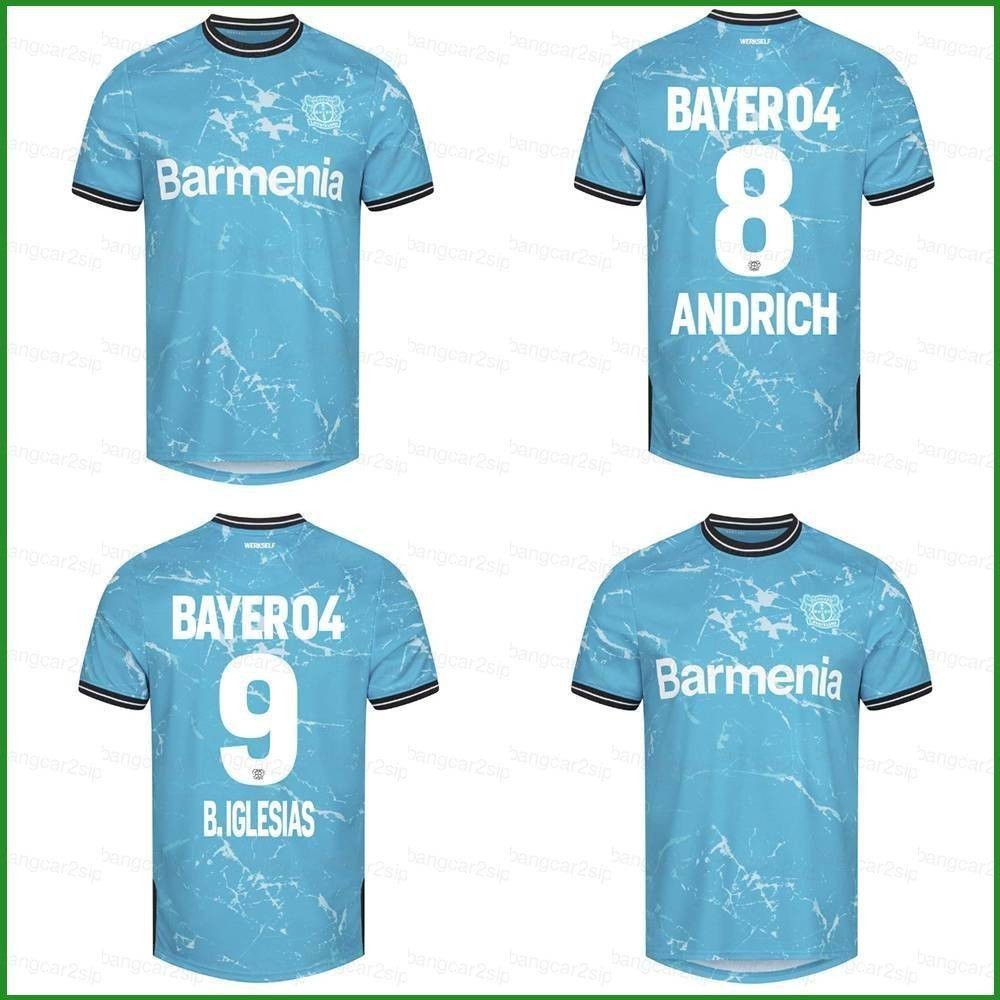 【SY3】เสื้อยืด ลาย 23-24 Bundesliga Bayer 04 Leverkusen Andrich Biglesias พลัสไซซ์ สําหรับเด็ก และผู้ใหญ่