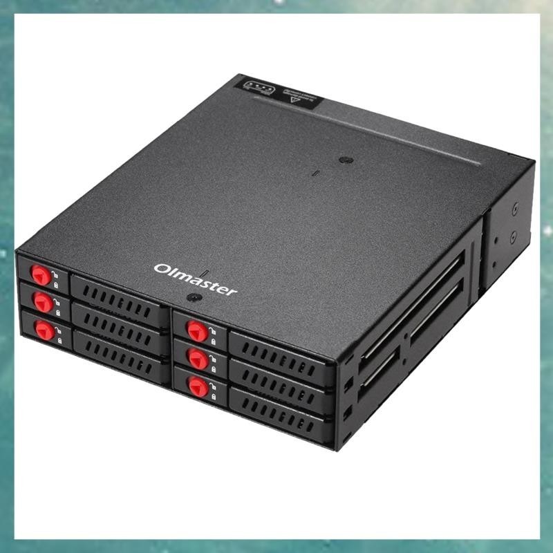 [QHBW] 6-Bay 2.5 นิ้ว SATA SSD HDD Enclosure Mobile Rack/Enclosure Hard Disk Enclosure Rack Data Sto