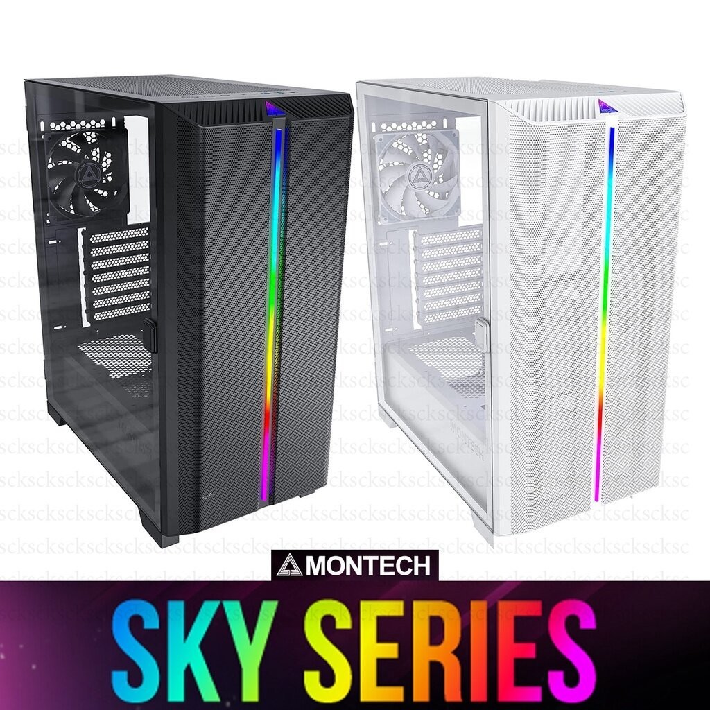 CASE เคส MONTECH SKY ONE LITE (BLACK WHITE)