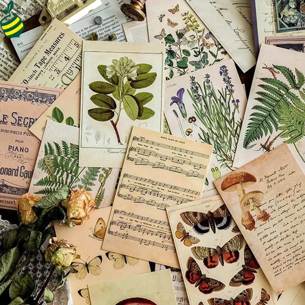 [ ในสต ็ อก/COD ]30แผ ่ นRetro Wall Collage KitความงามPicures,Forestสัตว ์ พืชตัวอย ่ างการ ์ ด,Creative Wallตกแต ่ งสําหรับวัยรุ ่ นสาว