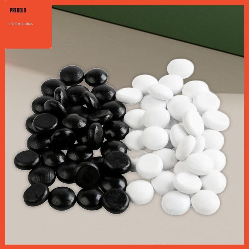 [ Predolo ] 70x Stones,Small Craft Chess Stones,Go Chess Pieces Replacement,Go Chess Game Stones,Gobang ลูกปัดสําหรับเกม