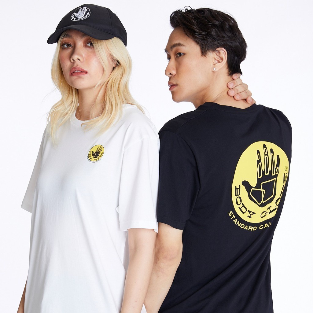 การจัดส่งที่รวดเร็วเกรดพรีเมี่ยม BODY GLOVE Unisex GRAPHIC T-SHIRT เสื้อยืด ลายโลโก้ผ้าฝ้ายแท้