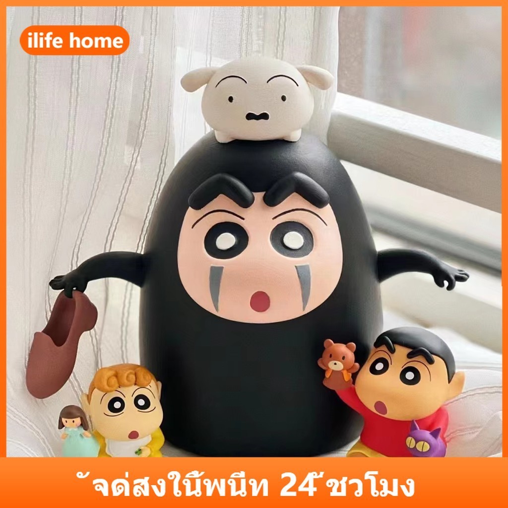 Spirited Away Crayon Shin chan ไม่มี Face man คอสเพลย์อะนิเมะรูป COD สต็อกรูปตุ๊กตาของเล่นสําหรับของขวัญเด็กคอลเลกชันเครื่องประดับรถบ้านเค้กตกแต่ง