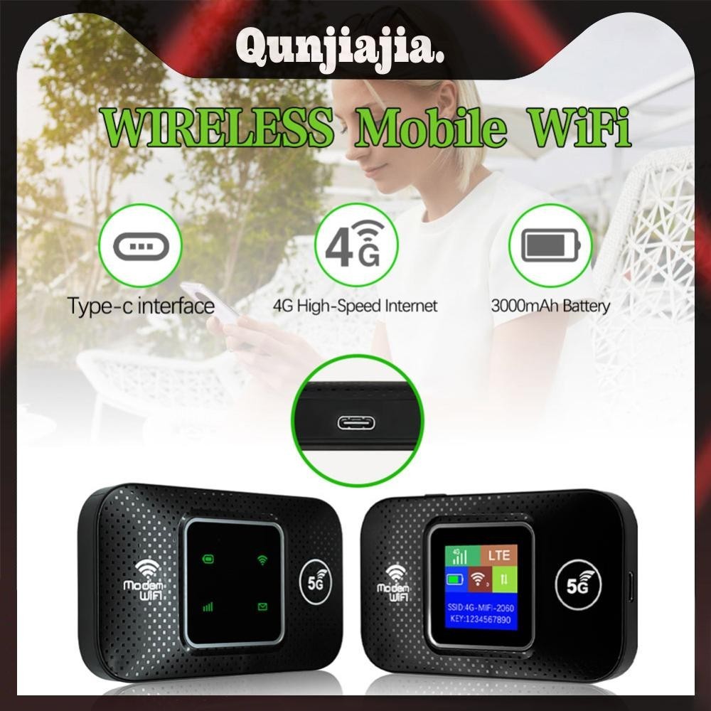 4g LTE Wireless Pocket WiFi Router &amp; SIM Card Slot Mobile WiFi Hotspot สําหรับรถยนต ์