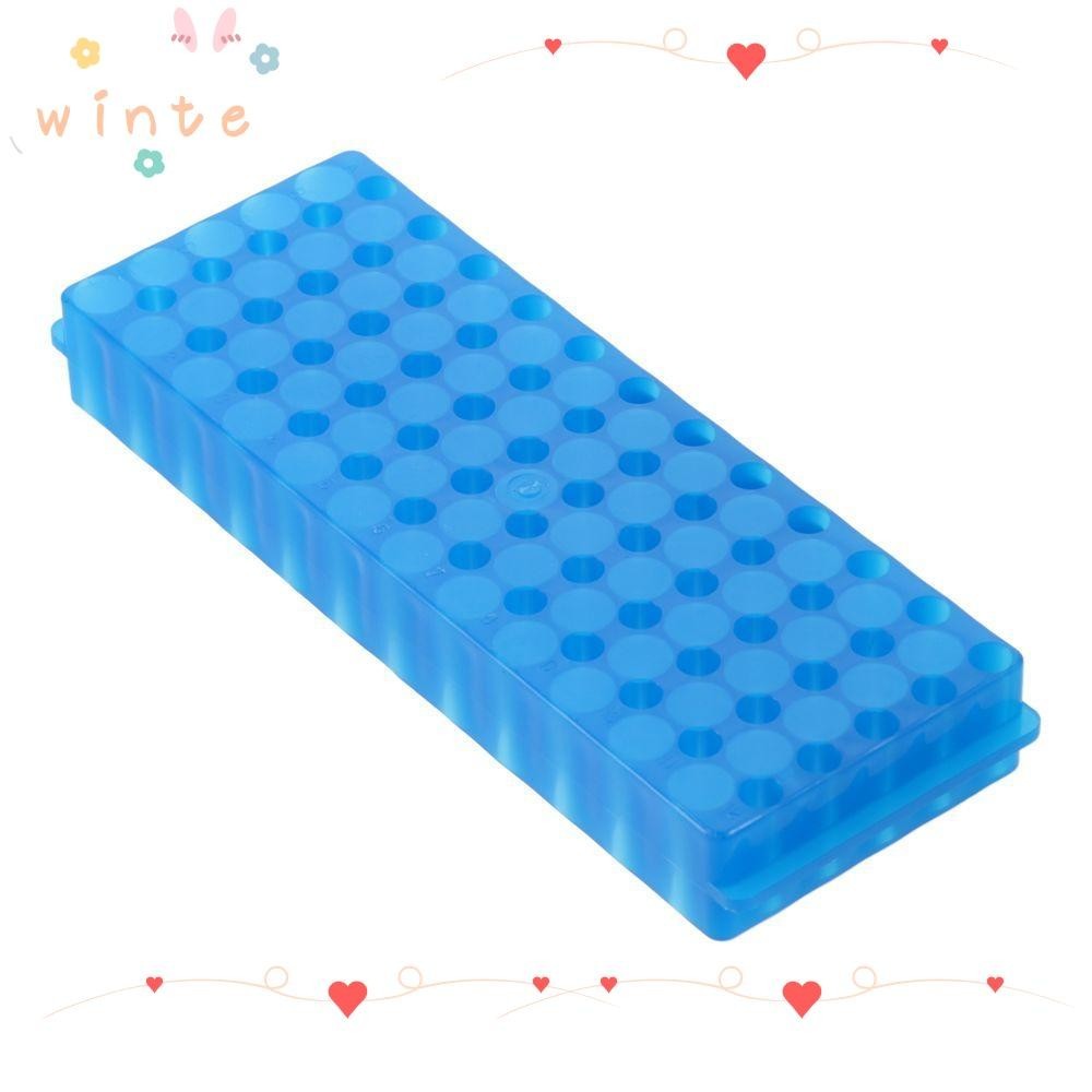 Winte Tube Rack, Blue พลาสติก Microcentrifuge Tube Rack, ทนทาน 0.5ml1.5ml2ml 60-Well Centrifugal Pipe Rack Tubes